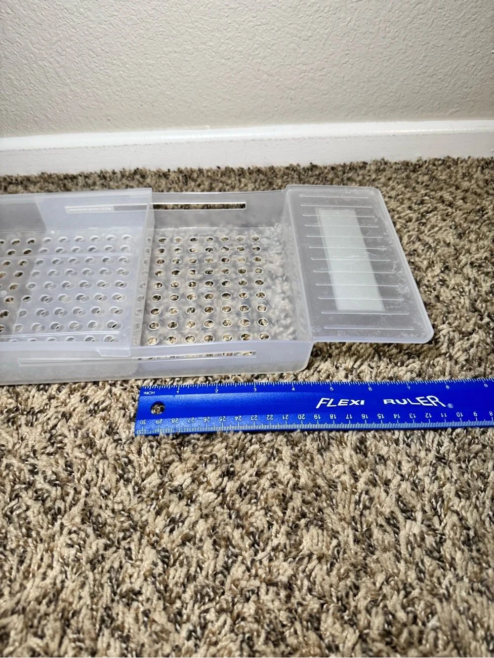 NWOT Clear Plastic Bath Caddy Tray